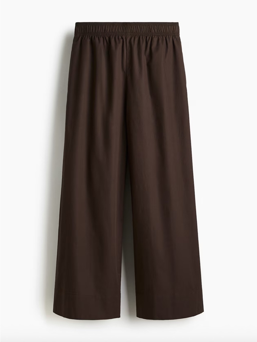 H&M Wide-Leg Ankle Length Pants - Brown